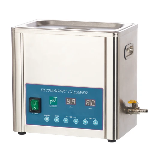 P&T Medical BTX-600 5L H - ультразвуковая мойка с регулируемым подогревом и краном для слива воды, корпус из нержавеющей стали, 5 л<span> (Китай)</span> — МедиМакс