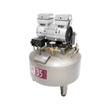 WuerWei W-602 - безмасляный компрессор для одной стоматологической установки с ресивером 35 л (85 л/мин)<span> (Китай)</span>