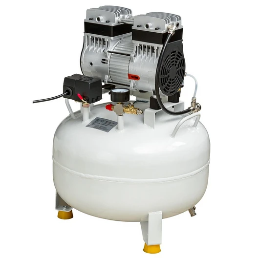 Mercury HK-2EW-35 (ND-100) - безмасляный компрессор для 1-2 стоматологических установок, с ресивером 35 л (100 л/мин), без кожуха<span> (Китай)</span> — МедиМакс