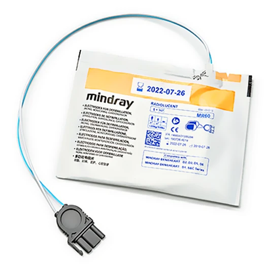 Mindray MR60 - электроды для дефибрилляторов и мониторов, 1 пар/уп., взрослый/детский, для BeneHeart D3, D6, D5, D2, C1<span> (Китай)</span> — МедиМакс