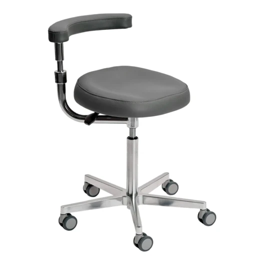 MedErgoStuhle MedErgo-802 - стул врача с абдоминальным упором, цвет чёрный 150-1195<span> (Россия)</span> — МедиМакс