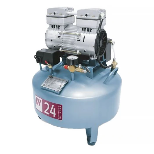 WuerWei W-601 - безмасляный компрессор для одной стоматологической установки с ресивером 24 л (65 л/мин)<span> (Китай)</span> — МедиМакс