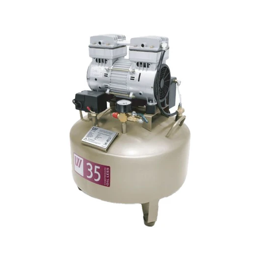 WuerWei W-602B - безмасляный компрессор для одной стоматологической установки с ресивером 35 л (85 л/мин)<span> (Китай)</span> — МедиМакс