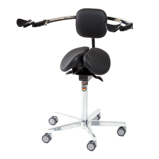 MedErgoStuhle MedErgo-784 Комфорт Плюс - стул микроскописта, цвет чёрный 150-1195<span> (Россия)</span> — МедиМакс