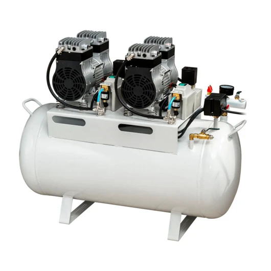 Mercury HK-3EW-55 - безмасляный компрессор для 2-х стоматологических установок, ресивер 55 л (140 л/мин)<span> (Китай)</span> — МедиМакс