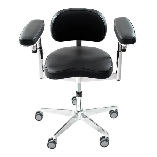 MedErgoStuhle Престиж MedErgo-773 - стул микроскописта, цвет чёрный 150-1195<span> (Россия)</span> — МедиМакс
