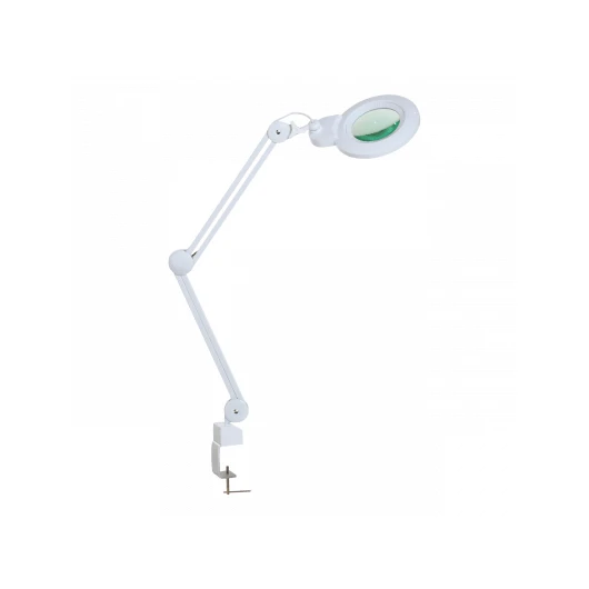 Лампа-лупа бестеневая Med-Mos 9006LED, Ø 127 мм, 5 дптр, с затемнением, на струбцине — МедиМакс