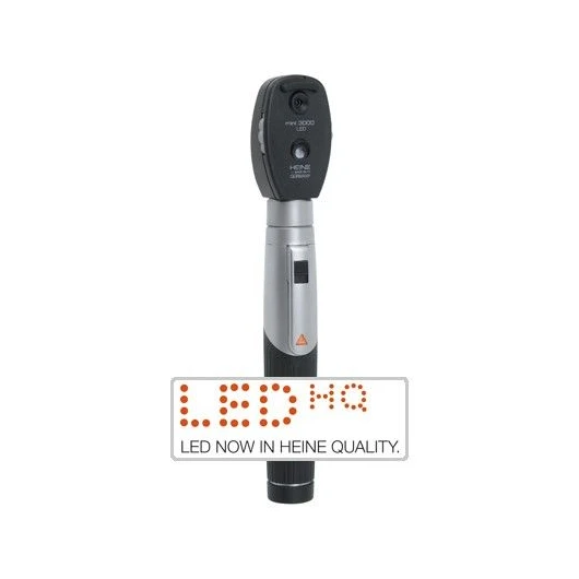Офтальмоскоп Heine mini 3000 LED, рукоятка mini 3000, кейс — МедиМакс