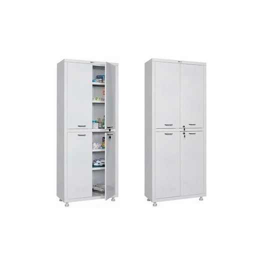 Шкаф медицинский HILFE МД 2 1670/SS сталь — МедиМакс