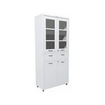 Шкаф медицинский HILFE МД 2 1780 R-1 верх стекло в стальной раме, низ сталь
