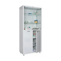 Шкаф медицинский HILFE МД 2 1780/SG верх стекло, низ сталь
